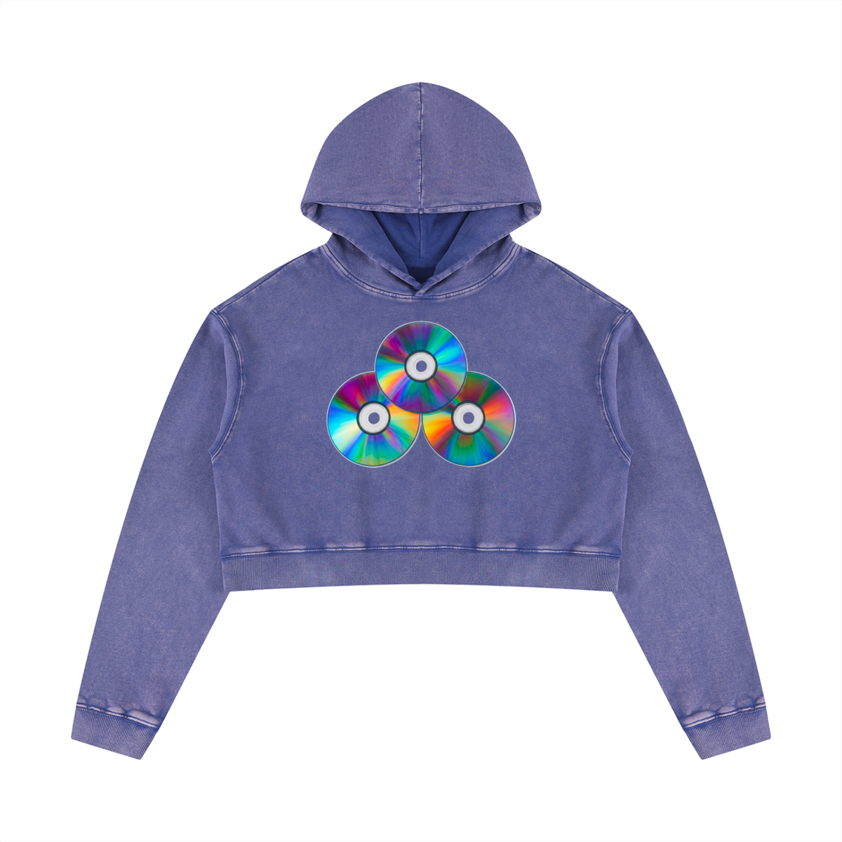 Holy Trinity Mineral Washed Crop Hoodie