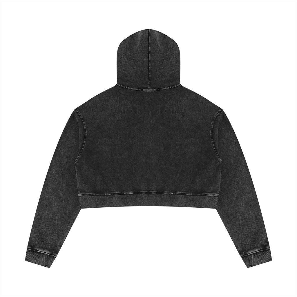 Holy Trinity Mineral Washed Crop Hoodie