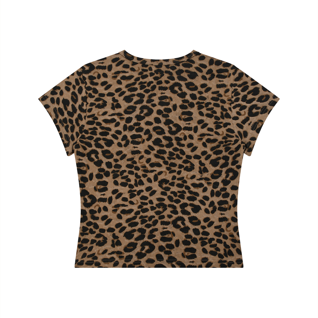 Women’s Leopard Print Baby T-Shirt