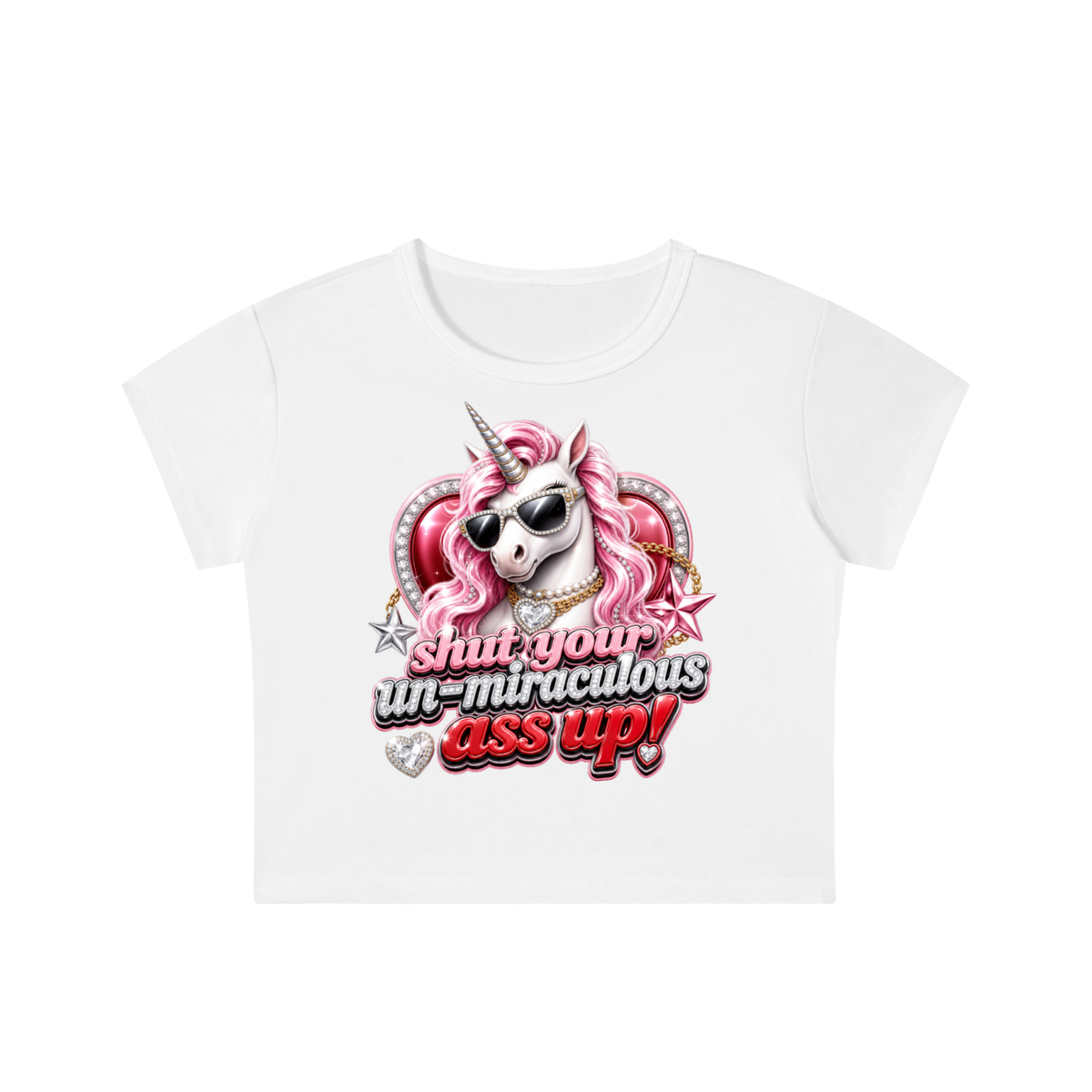 Shut Your Un-Miraculous Ass Up! Crop Top