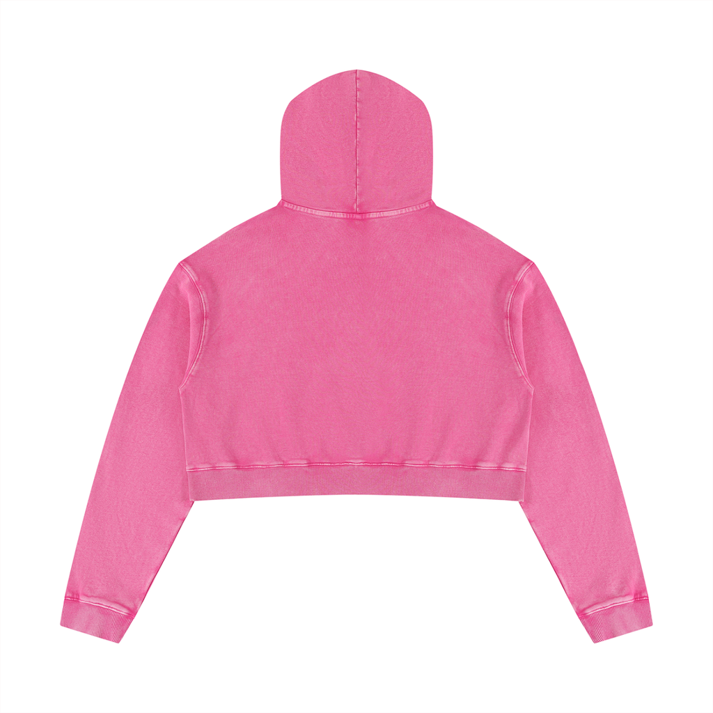 EEEEEEEEEE!!! Mineral Washed Crop Hoodie