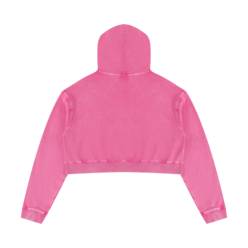 EEEEEEEEEE!!! Mineral Washed Crop Hoodie