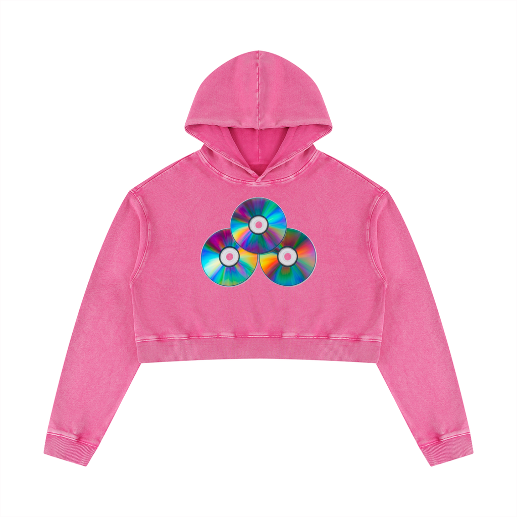Holy Trinity Mineral Washed Crop Hoodie