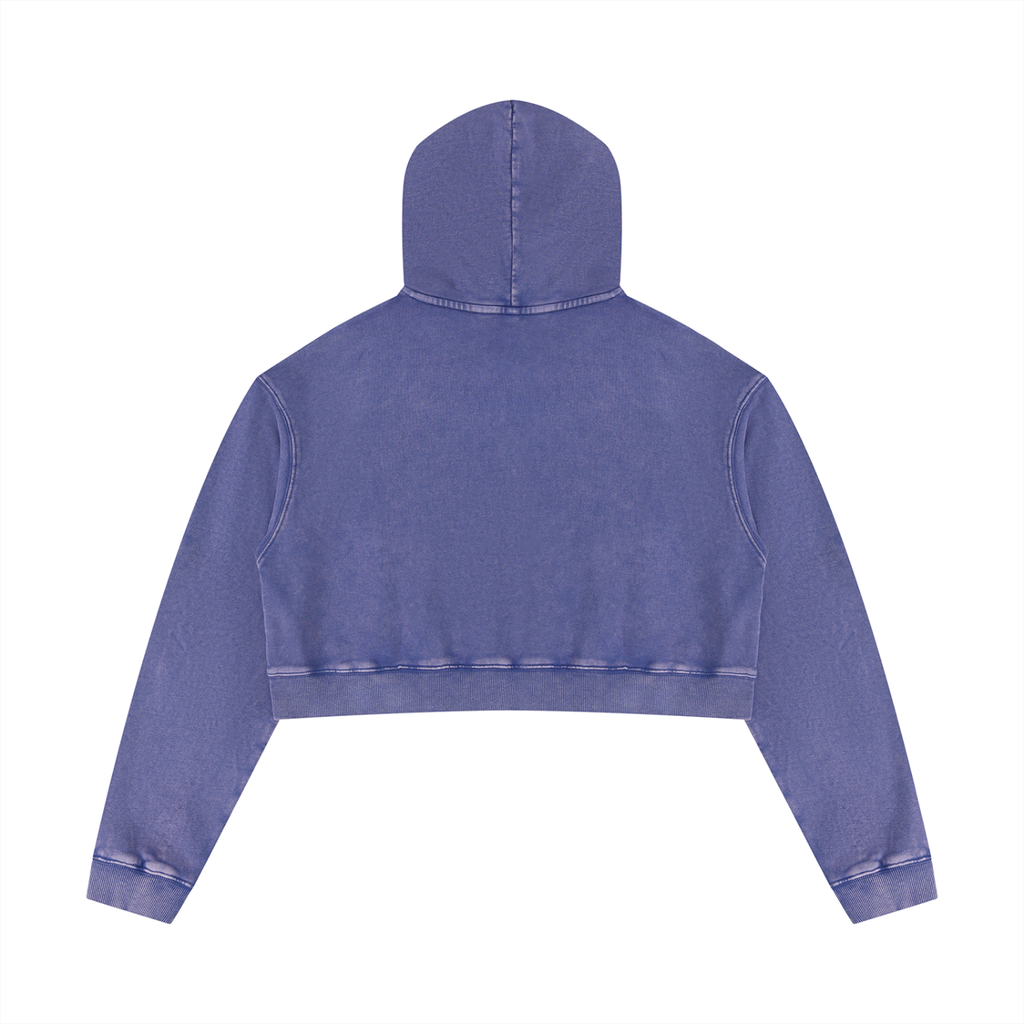 Holy Trinity Mineral Washed Crop Hoodie